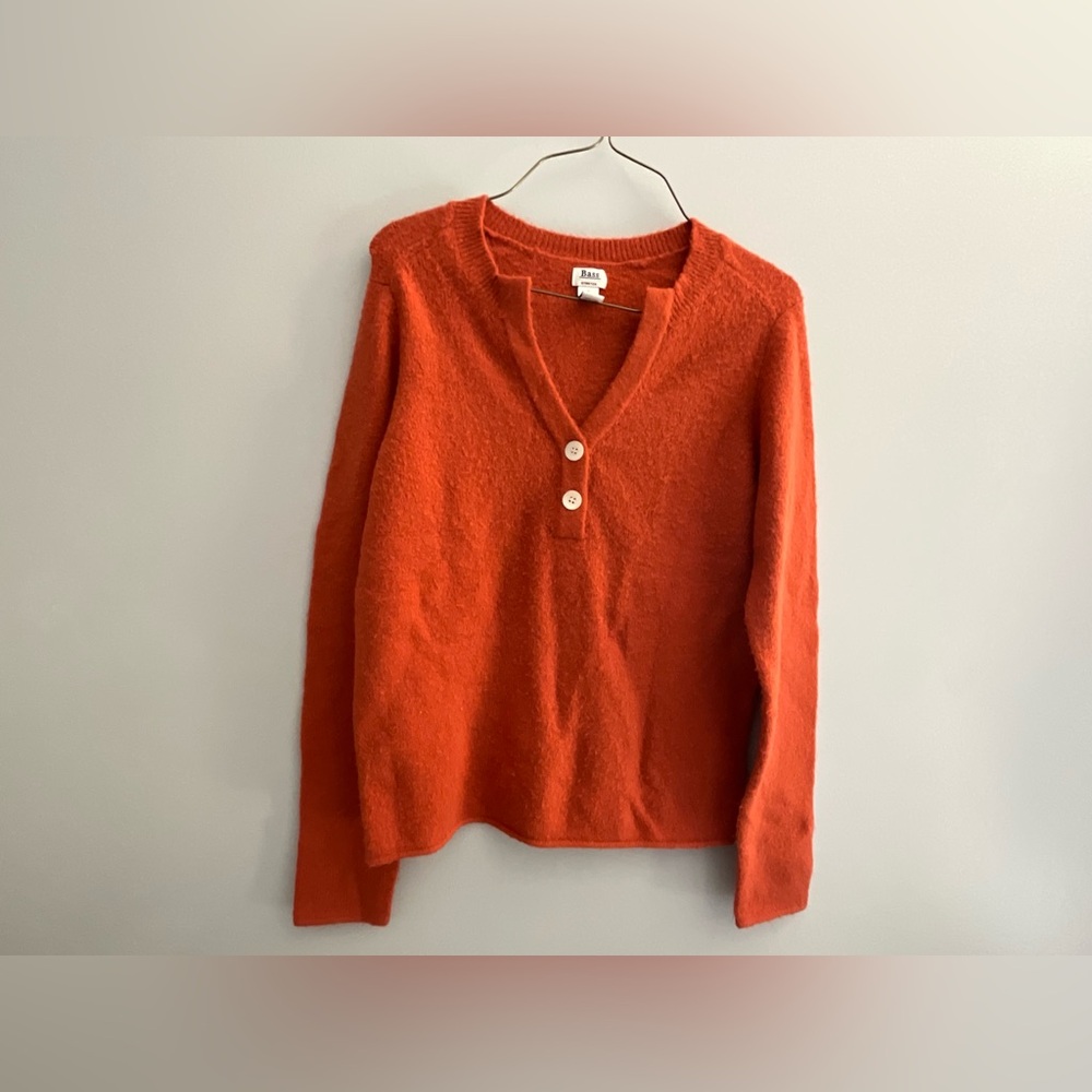 G. H. Bass & Co Women’s Small Stretch Sweater Orange Pullover